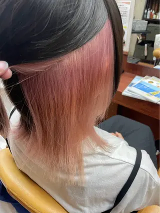 ミディアム カラー 🌈派手ハイトーン 🌈平山のヘアスタイル