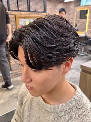 メンズ フェザーパーマ職人 🪽yutoのヘアスタイル