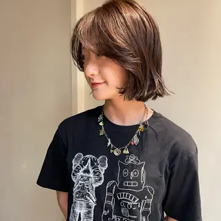ショート カラー ハナ🌼 梅田/ボブ/パーマのヘアスタイル