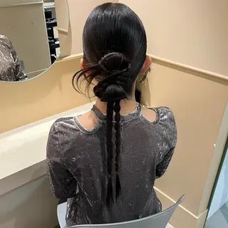 ロング カラー ヘアアレンジ 🫧tomoka 透明感カラー🫧のヘアスタイル