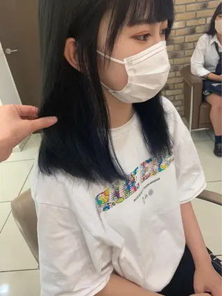 セミロング カラー ママ美容師まつげ 🤍まき🤍のマツエク・マツパデザイン