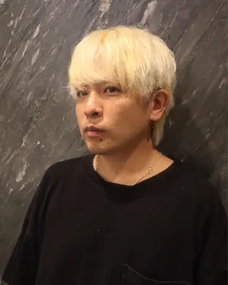 カラー メンズ レイヤーカット /ハイトーンchaoのヘアスタイル