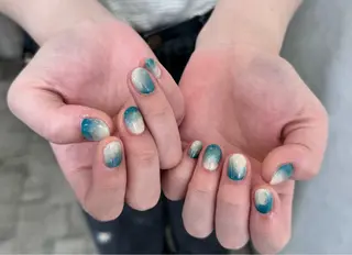 ネイル GRANDE大須 Cecil💜のネイルデザイン