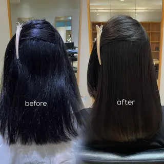 ミディアム パーマ 縮毛矯正/レイヤー 🌙児玉光瑠のヘアスタイル