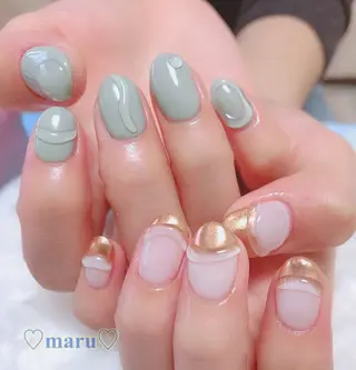 ネイル まるみ ♡のネイルデザイン