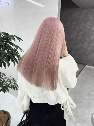 セミロング カラー Riko🐰💗／ モテ艶髪《本厚木》のヘアスタイル