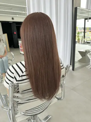 カラー risa | 透明感 カラー|ベージュのヘアスタイル