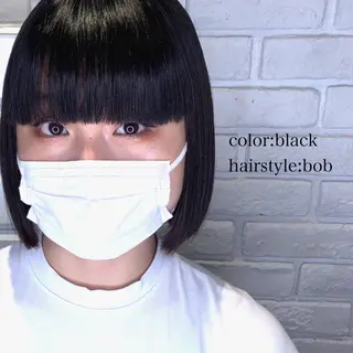 ミディアム カラー パーマ ヘアアレンジ 髪質改善/縮毛矯正 艶カラー/珠聡のヘアスタイル