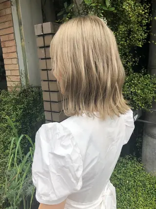 ミディアム カラー Pia hair Design Yakuin所属・Pia ツボイ ケイタのヘアスタイル