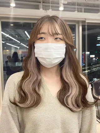 ロング カラー himeka🪽 アレンジ/ブリーチのヘアスタイル