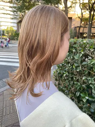 セミロング 韓国風ヘア♡ runaのヘアスタイル