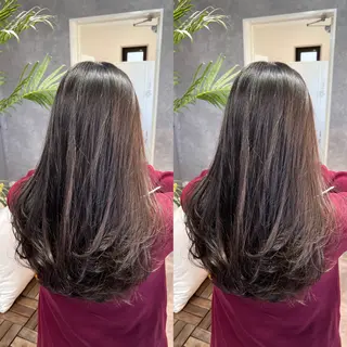 セミロング 💕韓国レイヤー× 髪質改善 宮内諒のヘアスタイル