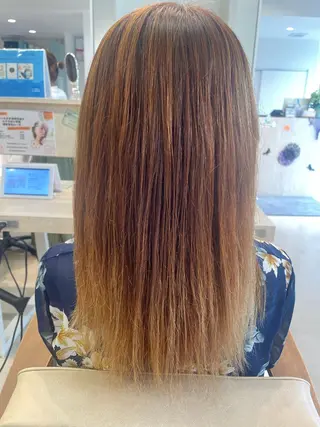 ロング かずや🍀/髪質改善 /艶髪カラー/眉毛のヘアスタイル