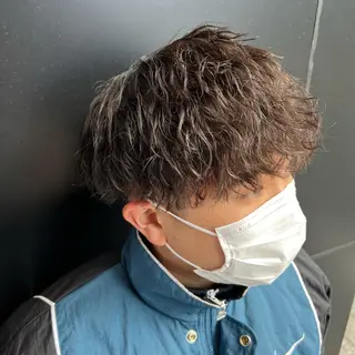 ショート パーマ 豊崎 佑輔のヘアスタイル