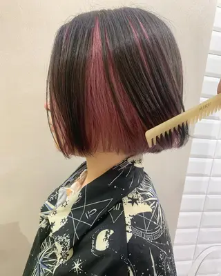 ショート カラー hub hair レイヤー/透明感のヘアスタイル