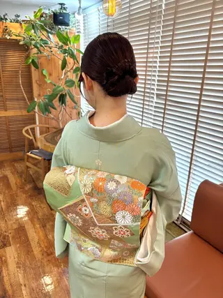 セミロング ヘアアレンジ bright所属・miku ヘアセット/着付けのヘアスタイル