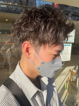 パーマ メンズ メンズパーマ特化🏅 中村　凌のヘアスタイル