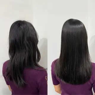 セミロング ひろし/髪質改善/ 縮毛矯正/透明感✨のヘアスタイル