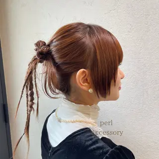 ミディアム ヘアアレンジ charm《銀座》 ヘアセット/縮毛矯正のヘアスタイル