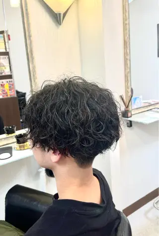 ショート パーマ メンズ KEN 🌟のヘアスタイル
