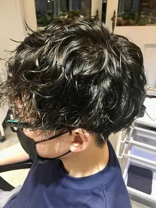 ショート パーマ メンズ 🦩パーマン🦩佐藤 航太のヘアスタイル