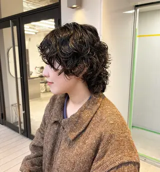 ショート パーマ hollo原宿所属・パーマ/ハイトーン 🎀Rumiのヘアスタイル