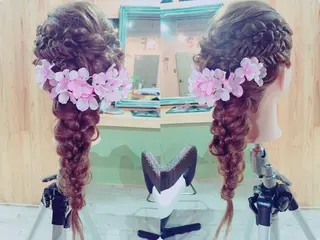 ロング ヘアアレンジ 美容室 ソンリエのヘアスタイル