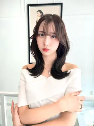 ミディアム 韓国ヘア/髪質改善 TAKAHIROのヘアスタイル