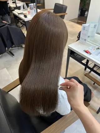 セミロング カラー 🥀韓国ヘア🥀 宮津真菜のヘアスタイル