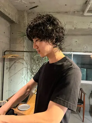 パーマ メンズ 🦮shiori アイドルオタク🦮のヘアスタイル