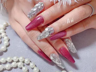 ネイル ネイルサロンAiri 長さ出し·シンプルのネイルデザイン