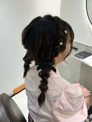 ヘアアレンジ 髪質改善/レイヤー× 縮毛矯正🤍maiのヘアスタイル