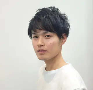 ショート パーマ メンズ 快眠ヘッドスパ はなのなのヘアスタイル