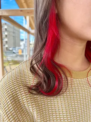 ロング カラー JuJu (orange)のマツエク・マツパデザイン