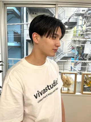 ショート カラー パーマ ヘアアレンジ メンズ 💎髪質改善特化💎 RUITOのヘアスタイル