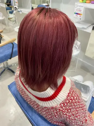 ミディアム カラー 鈴木直之/ハイトーン /ボブ/美髪矯正のヘアスタイル