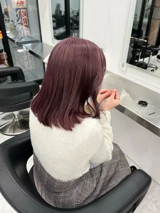 ミディアム カラー ヘアアレンジ 愛されカラー🩷 はるなのヘアスタイル