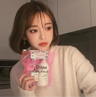 ショート カラー 莉乃/縮毛矯正/髪質 改善/艶カラーのヘアスタイル