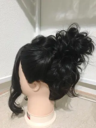 セミロング ヘアアレンジ クリスタルマジック hair &　eyeのヘアスタイル