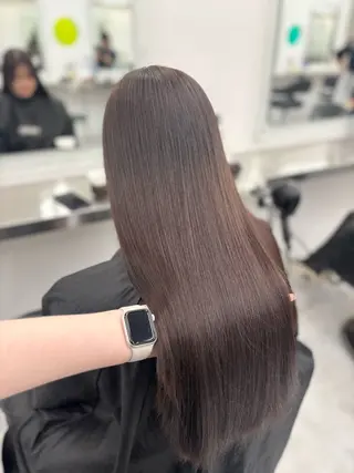 ロング 韓国風暗髪ヘア🤍 🫧MIREIのヘアスタイル