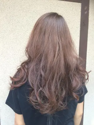 セミロング カラー vato マンツーマンサロンのヘアスタイル