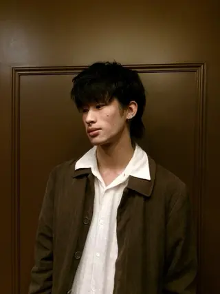 ミディアム 窪田 力也のヘアスタイル