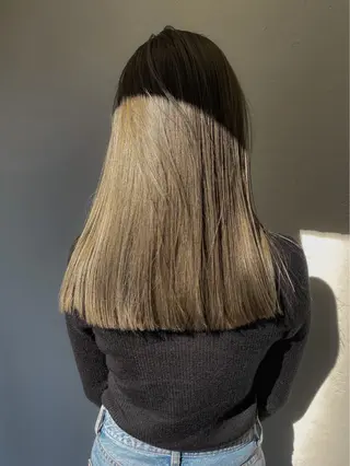 ロング カラー 佐々木 愛里のヘアスタイル