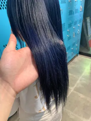 ロング ヲタク美容師 店長　上原のヘアスタイル