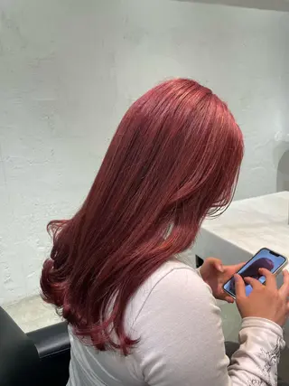 ロング カラー ヘアアレンジ 眉毛アイブロウ&まつ毛パーマiena渋谷/パリジェンヌ/眉毛まつげパーマ/眉毛アイブロウ所属・iena渋谷 /ゆーこのマツエク・マツパデザイン