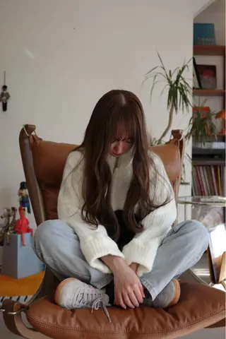 ロング カラー nari ☺︎ ボブ/透明感カラーのヘアスタイル