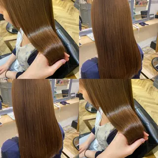 ロング カラー 艶カラー/韓国顔周り 🎀mamiのヘアスタイル