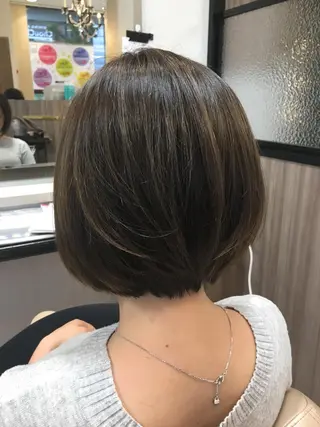 ミディアム カラー 日野 祥のヘアスタイル