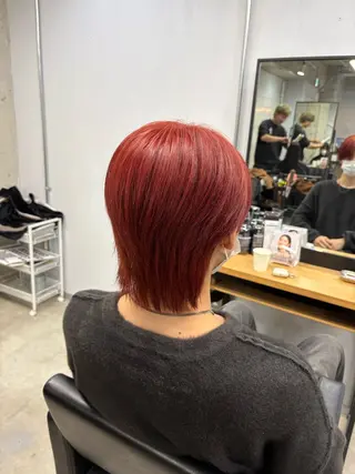 カラー メンズ noa 寒色系カラーブリーチのヘアスタイル