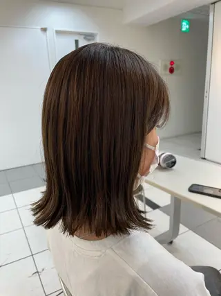 ミディアム 🐬脱白髪染めカラー 清水大世🐬のヘアスタイル